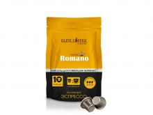 Кофе в капсулах Elite Coffee Collection Romano (Элит Кофе Коллекшион Романо), упаковка 10 капсул, формат Nespresso