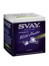 Чай черный пуэр Svay Wild Hunter (Дикий охотник), упаковка 20 саше по 2 г